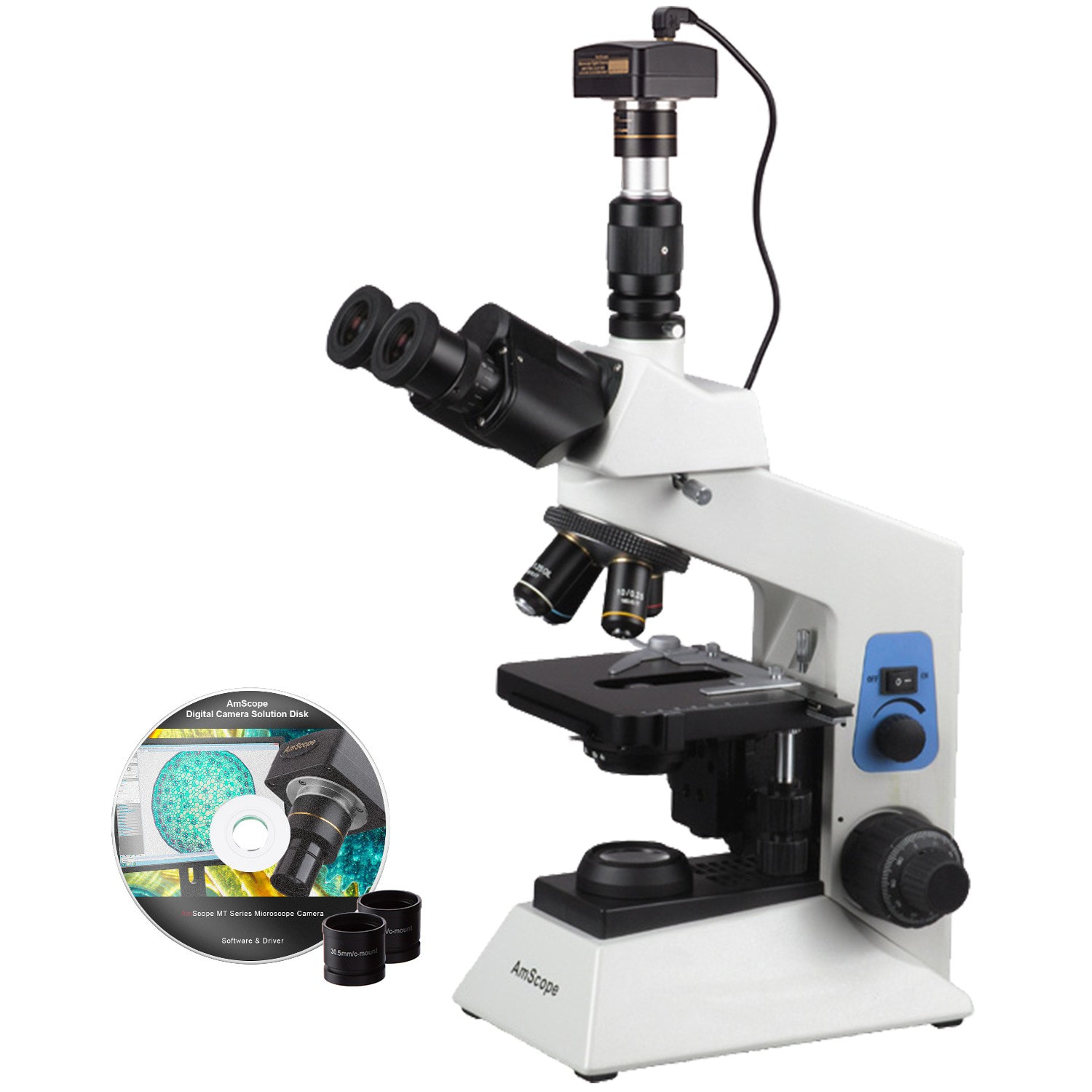 40X-2000X Lab Clinic Vet Trinocular Microscope with Plan 